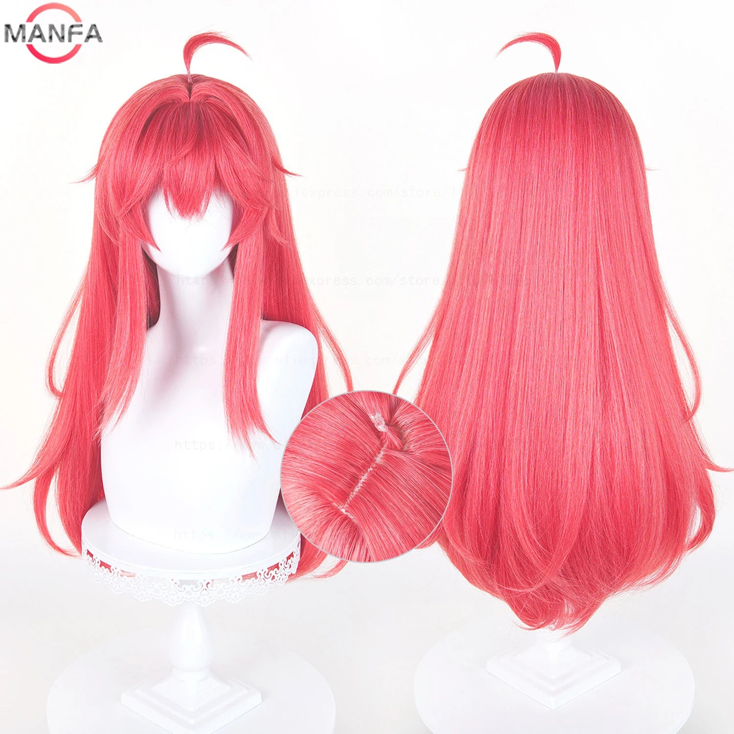 Peluca de cosplay Nanally Coluccis, pelucas sintéticas resistentes al calor para anime + gorro para peluca