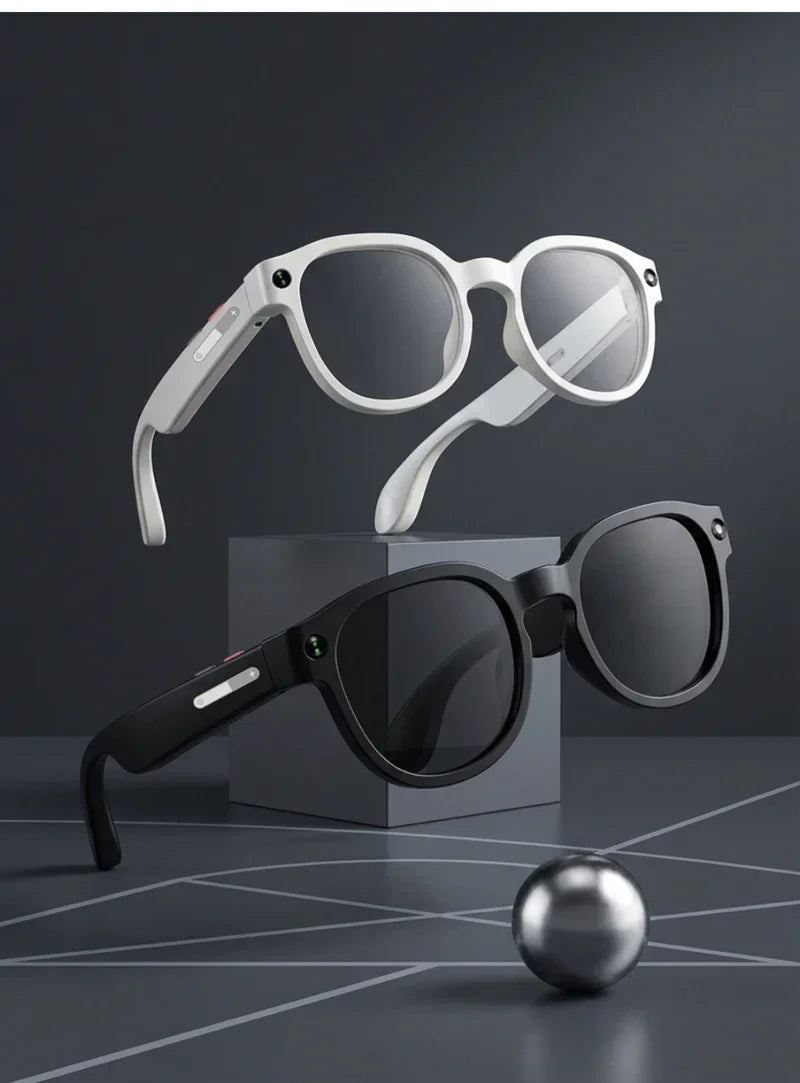 Gafas Inteligentes Lenovo con IA, Traducción por IA, Cámara HD de 8MP, Grabación de Imágenes 4K, Llamadas Bluetooth, Grabación de Música, Gafas de Sol Inteligentes, Novedad 2026