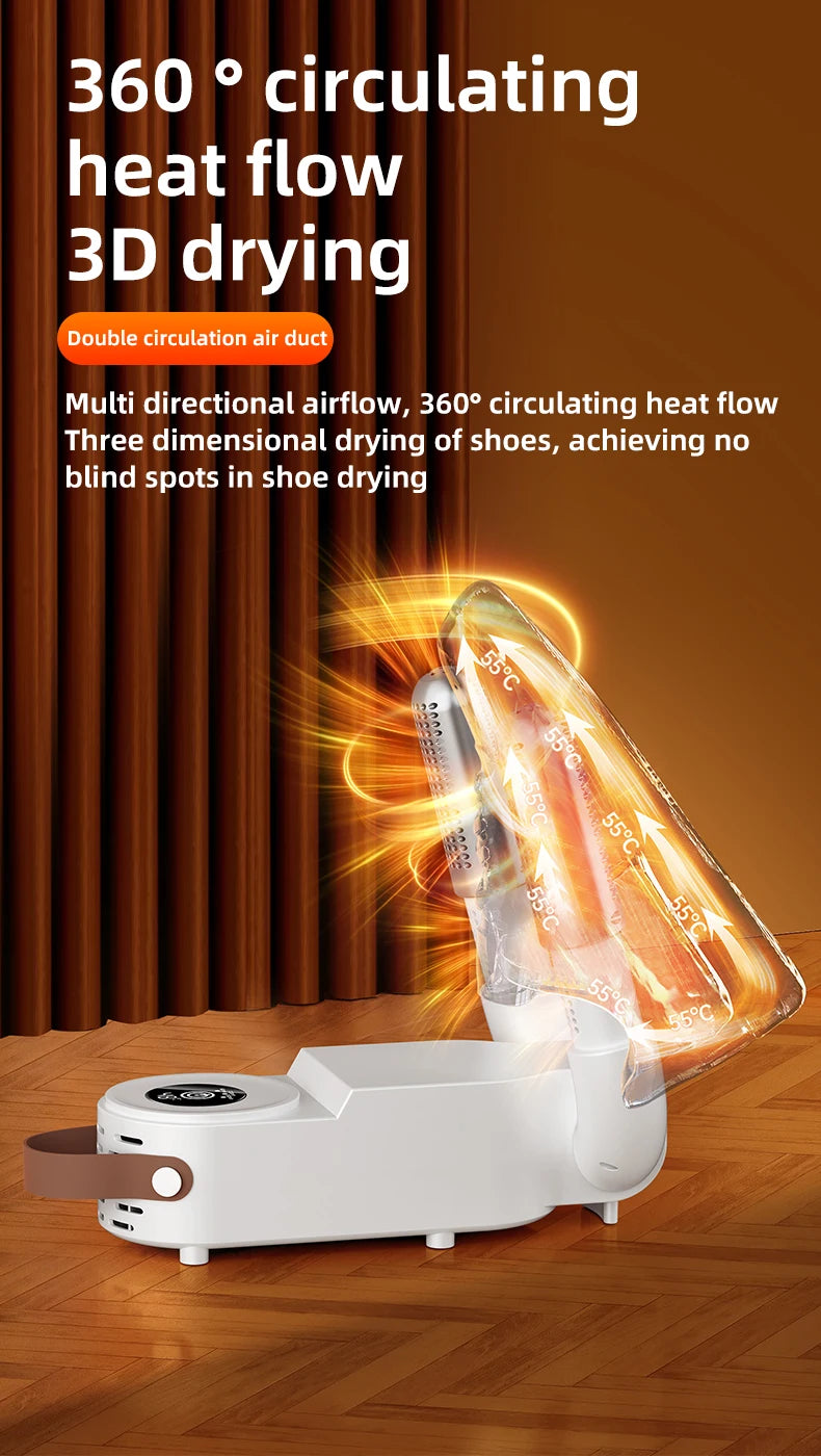 HOMEFISH Secador de zapatos eléctrico de estilo coreano 220 V - Calentador de calzado para desodorizar y esterilizar aparatos de uso doméstico