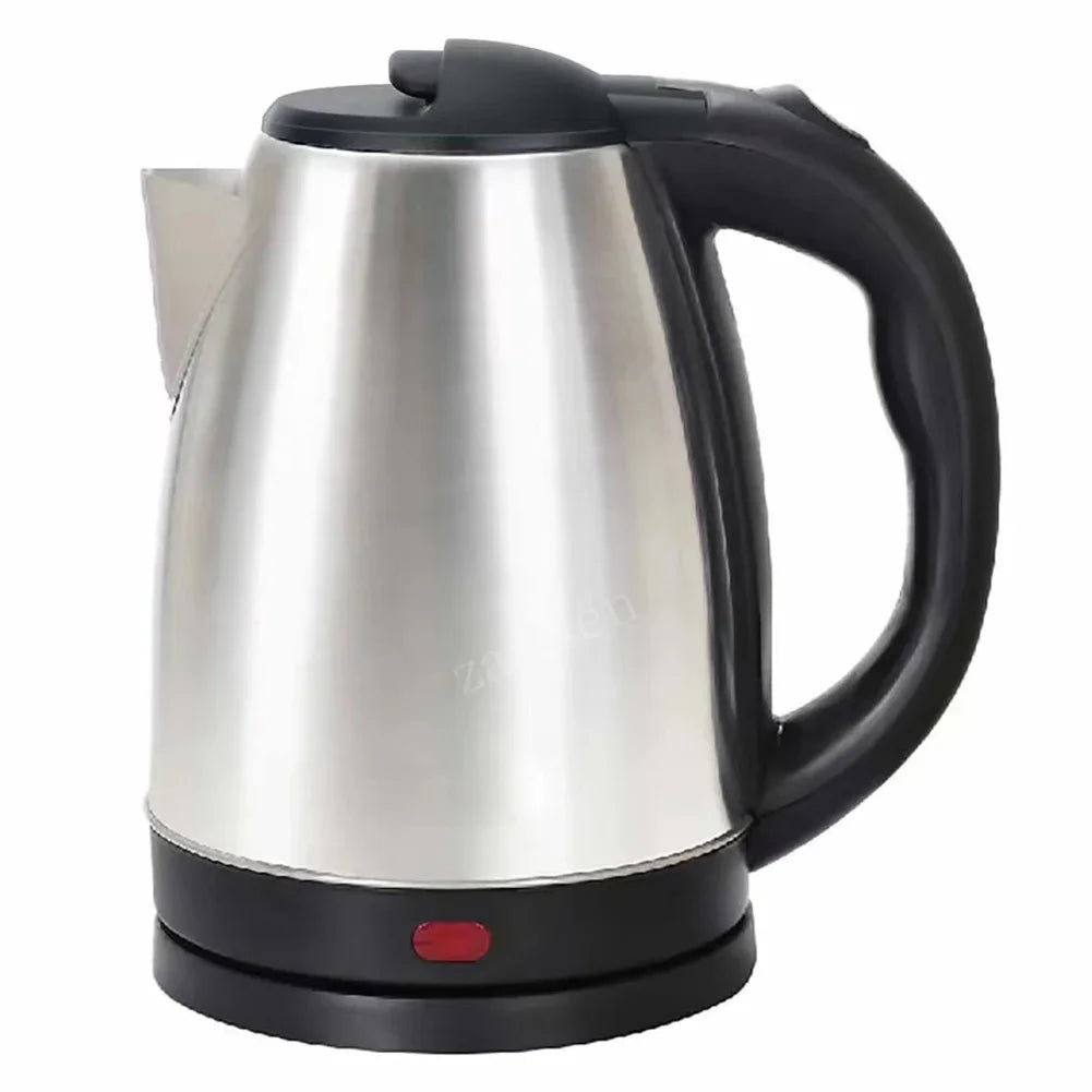 Hervidor eléctrico de acero inoxidable de 2,0 L, Base gris plateada, separación, resistente a la oxidación, duradero para el hogar, la oficina durante los viajes