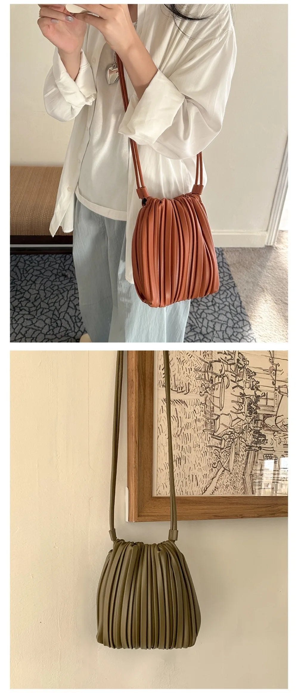 Nuevo bolso cruzado de cuero PU, bolso de hombro con bolsillo interior de uso versátil, Mini monedero elegante para mujeres y niñas