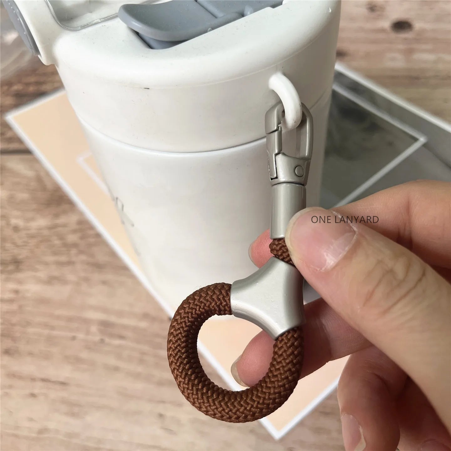 Cordón para Teléfono Móvil de Metal Resistente, Llavero Antipérdida, Correa Sólida para Dedo, Cordón Premium para Llaves