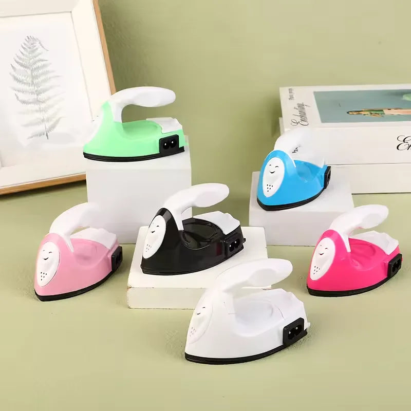 Mini hierro con enchufe europeo hecho a mano, herramienta de cuentas con fusible para manualidades, herramientas de costura de hierro creativas para planchar ropa, dispositivo de lavandería
