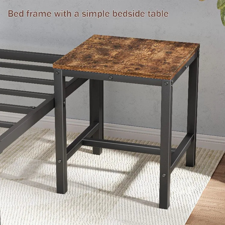 Bases de Cama, marco de plataforma, soporte de listones laterales, cabecero capitoné, Base de Metal, Estructura informal, Cama, muebles para el hogar