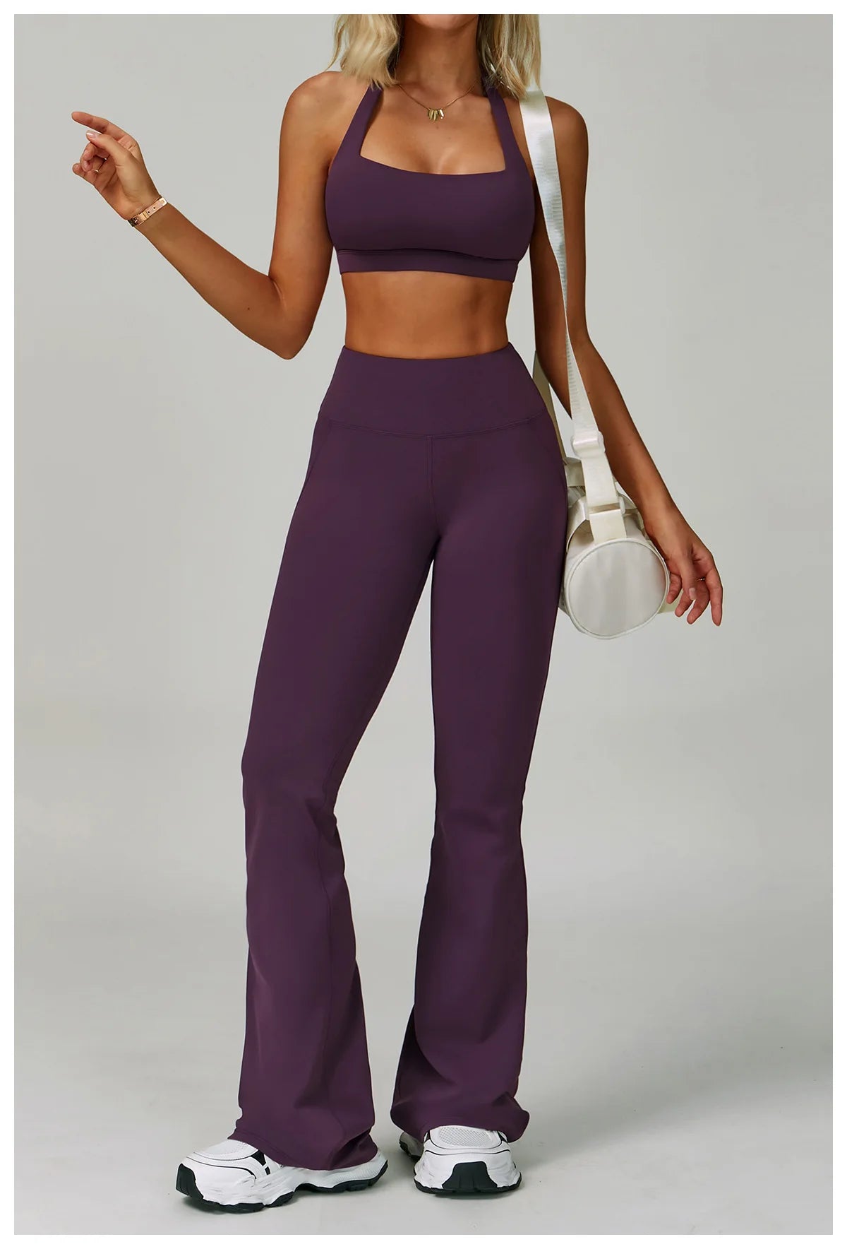 Conjuntos de 2 uds de chándal para mujer, ropa deportiva, conjuntos de Yoga, ropa deportiva, sujetador de entrenamiento, conjunto de mallas de cintura alta, ropa de gimnasio, trajes deportivos