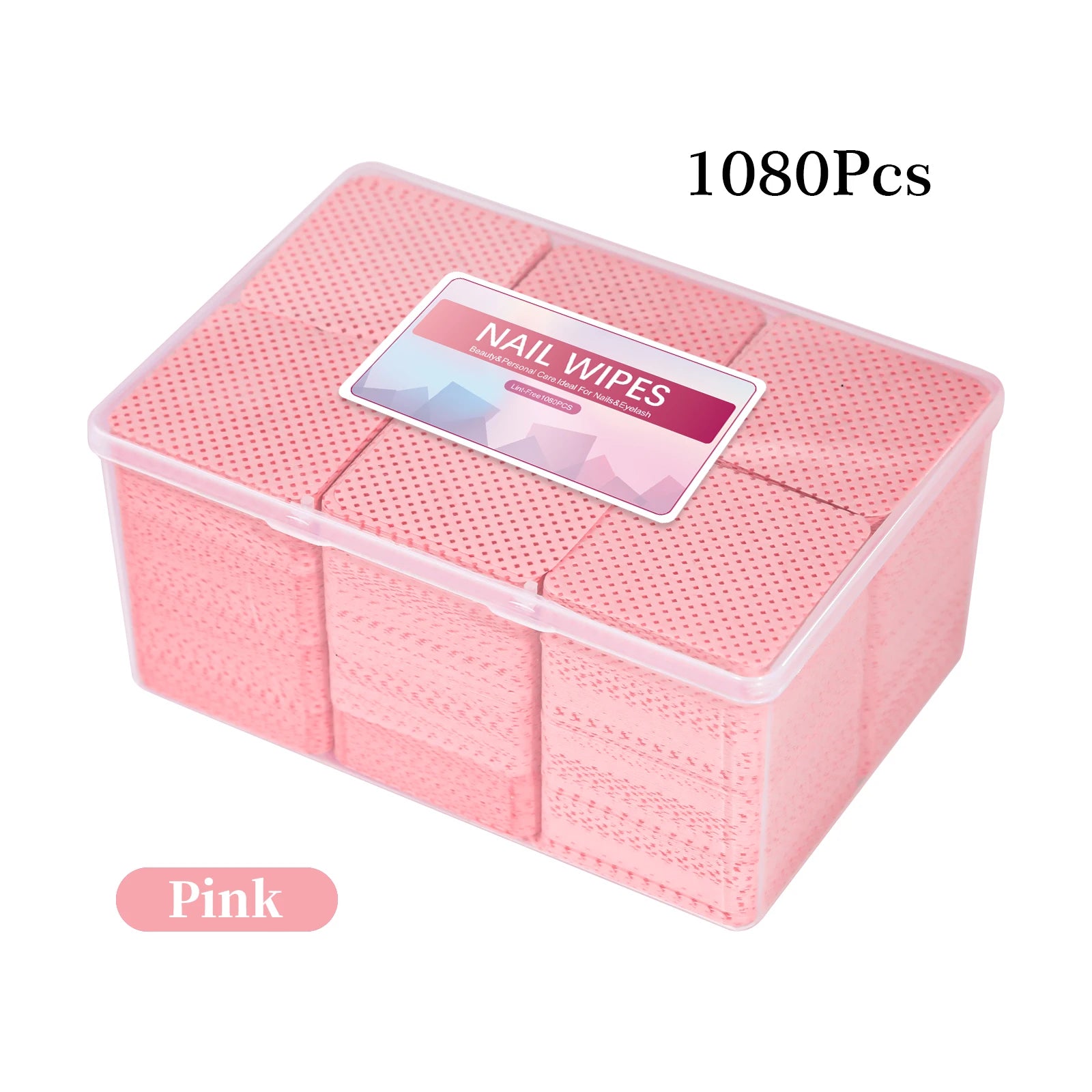 Toallitas de pegamento para pestañas sin pelusa para decoración de uñas en caja, removedor de esmalte de Gel de papel, pegamento limpio, almohadillas de algodón, Herramientas de limpieza de belleza, 1080 Uds.