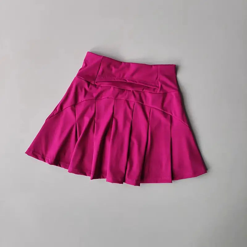 Falda corta deportiva de cintura alta para mujer, faldas deportivas de secado rápido para Fitness, Yoga, correr, tenis, Golf