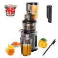 BioloMix-exprimidor de prensa en frío con conducto de alimentación de 78mm, potente Motor de 200W, 40-65RPM, Extractor de zumo de masticulación lenta, se adapta a frutas completas
