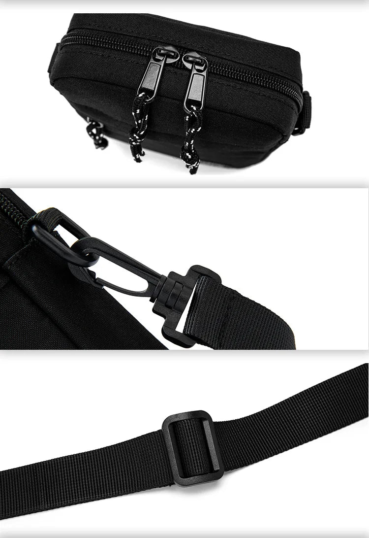 Bolso cruzado pequeño Oxford para hombre, bolso de hombro informal, billetera para teléfono móvil, ligero, Simple, compacto, adecuado para llevar diario