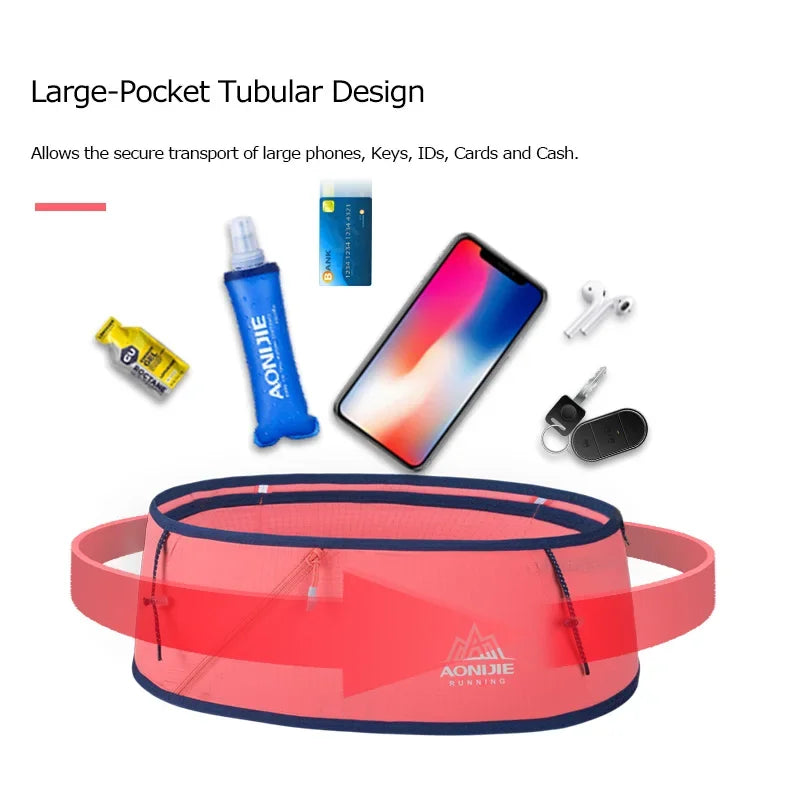 AONIJIE W8101 cinturón de hidratación para correr riñonera bolsa de dinero de viaje Trail Marathon gimnasio entrenamiento Fitness soporte para teléfono móvil