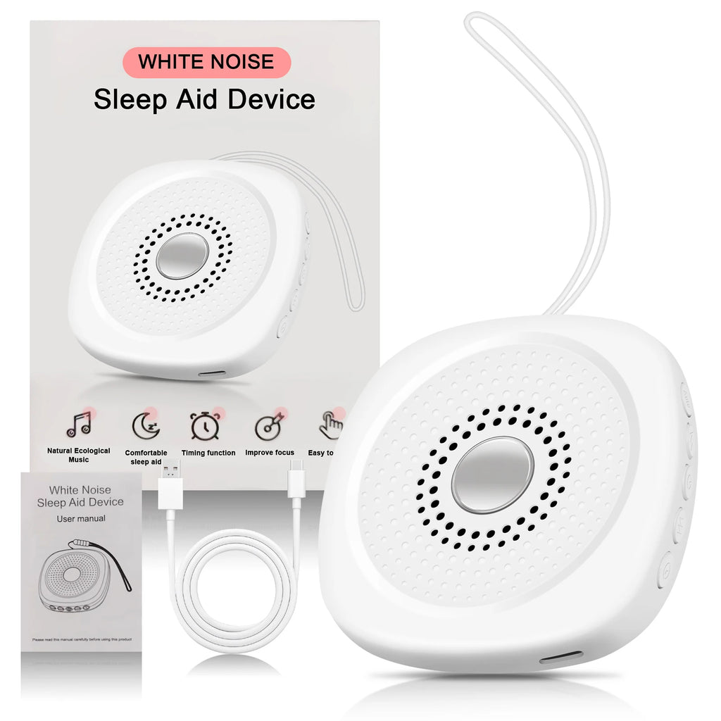 Máquina de Sonido Blanco con 10 Sonidos Relajantes, Ayuda para Dormir para Bebés, Niños y Adultos, Relajación Nocturna, Dispositivo para Aliviar la Presión