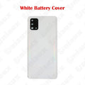 Para Samsung Galaxy A31 A315F A315G A315N A315 carcasa completa marco medio A31 cubierta trasera de batería puerta trasera con reemplazo adhesivo