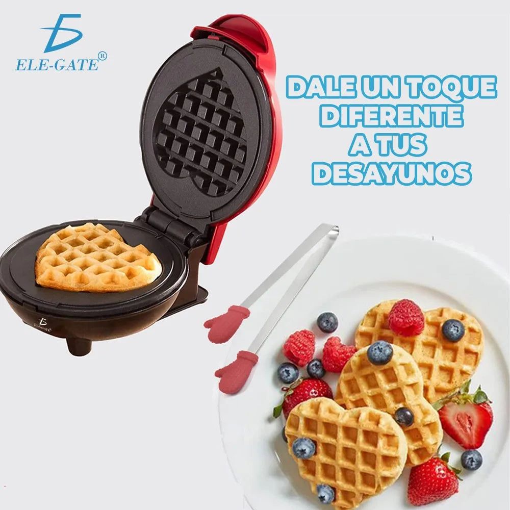 Waflera Eléctrica para Waffles en Forma de Corazón
