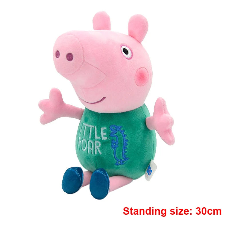 30cm Original Peppa Pig juguetes de peluche George Eddie Bear Mr dinosaurio figura de Anime juguetes de peluche niños juguete de regalo de Navidad