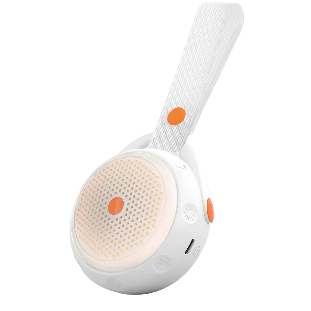 Máquina portátil de ruido blanco con Bluetooth, 12 sonidos relajantes relajantes y temporizador de silicona para dormir, luz nocturna para bebés y adultos
