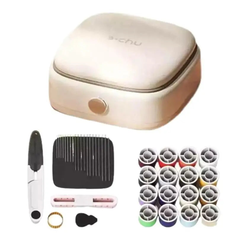 Mini kit de costura magnético, kit de aguja y hilo, suministros y accesorios de costura