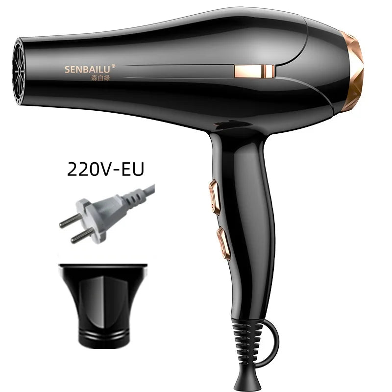 Secador de Pelo de Secado Rápido en 11 Segundos con Núcleo de Cobre Puro, Cuidado del Cabello con Iones Negativos y Luz Azul de Alta Velocidad, Secador de Pelo Profesional para el Hogar