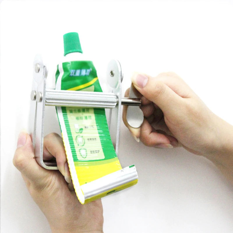 Dispensador Manual de Pasta Dental Metálico, Soporte para Tubos de Pintura, Cosméticos y Cremas