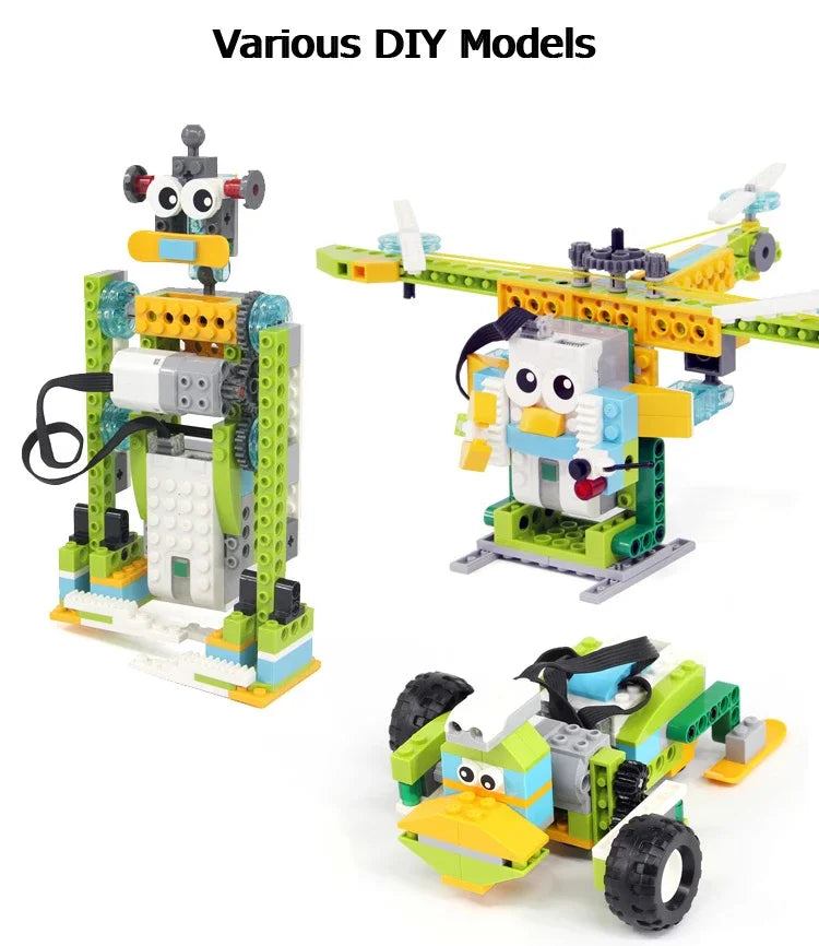 NUEVO Kit de Construcción Robótica WeDo 2.0 de 390 Piezas, Compatible con Scratch 3.0, para la Escuela, STEAM, Ladrillos Educativos, Juguetes DIY, Regalos