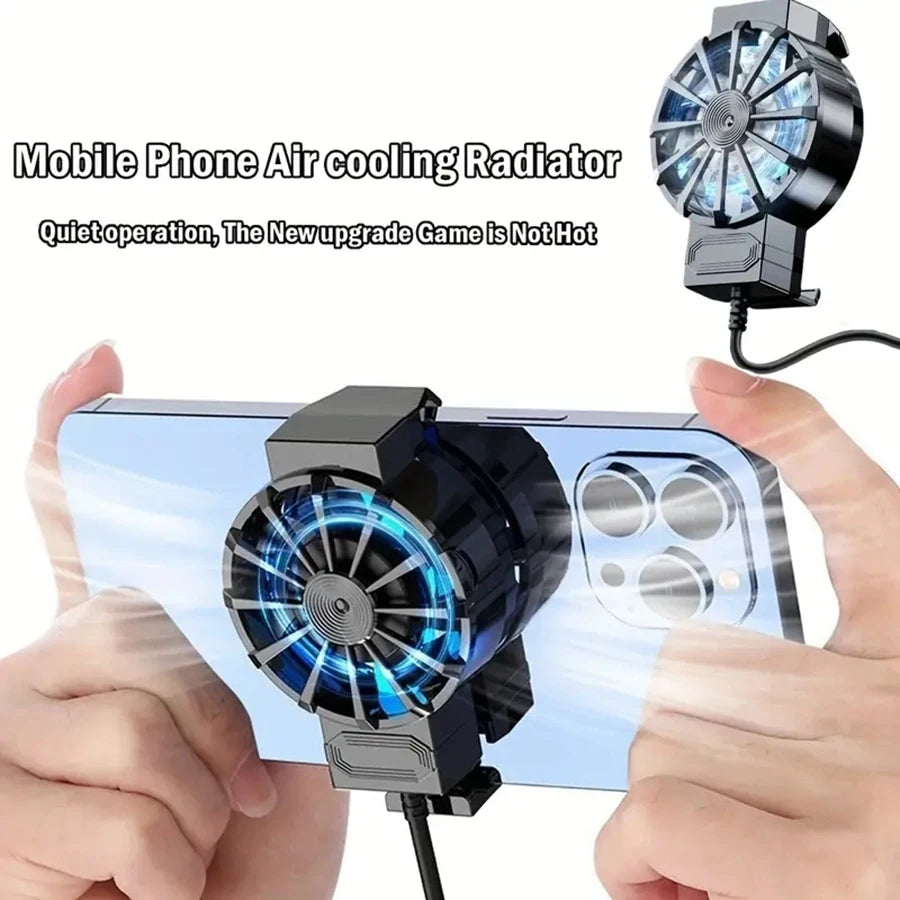 Enfriador portátil para teléfono, ventilador para teléfono, control de temperatura del dispositivo, imprescindible para jugadores y entusiastas de la tecnología