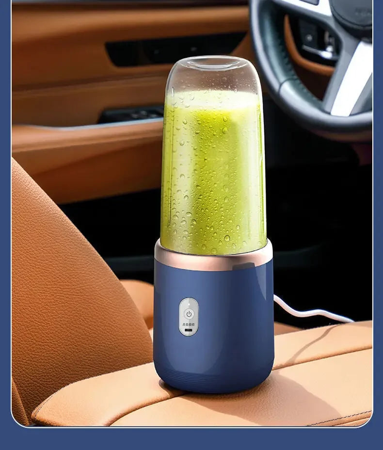 Batidoras de zumo de fruta portátiles, Mini botella eléctrica Personal de verano, USB para el hogar, máquina exprimidora de 6 hojas para cocina