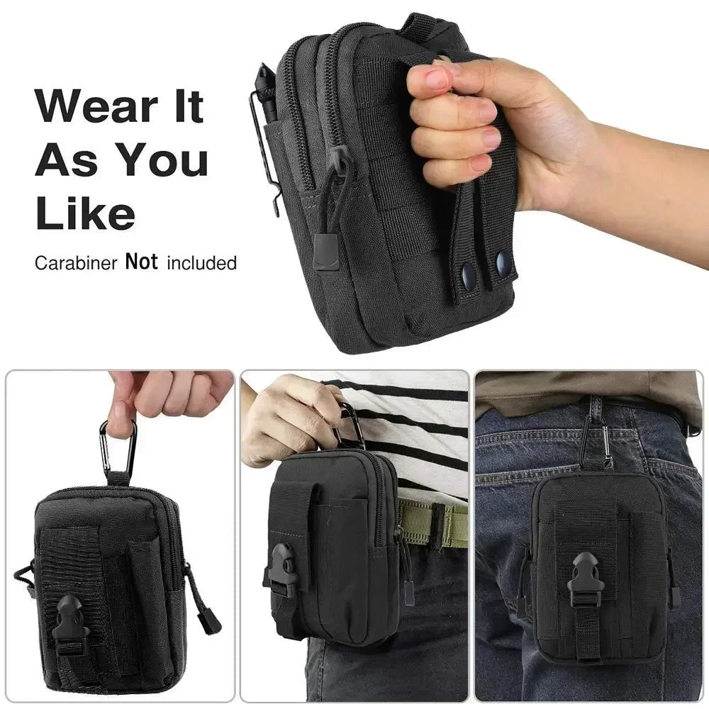Riñonera Para Hombre, riñoneras colgantes de camuflaje de jungla, riñonera Para deportes al aire libre, bolsas multifuncionales Para Hombre