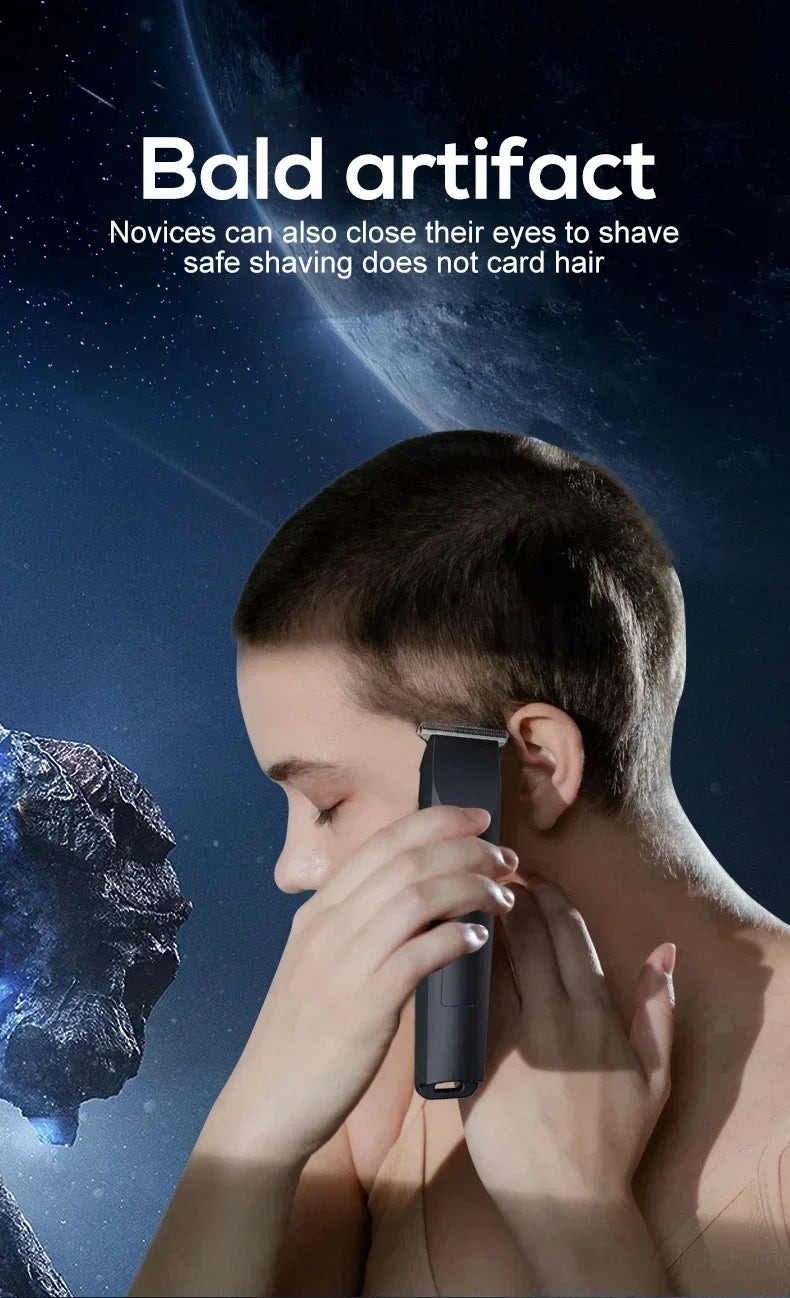 Nueva Cortadora de Pelo Eléctrica para Hombre, Recortadora Corporal y de Vello Púbico, Impermeable, con Cuchilla de Cerámica Reemplazable