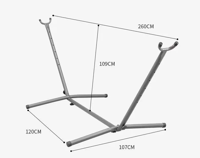 Hamaca de jardín con soporte para 2 personas, resistente, 204 kg, portátil, estilo bohemio, con marco de metal para patio, balcón o exteriores.