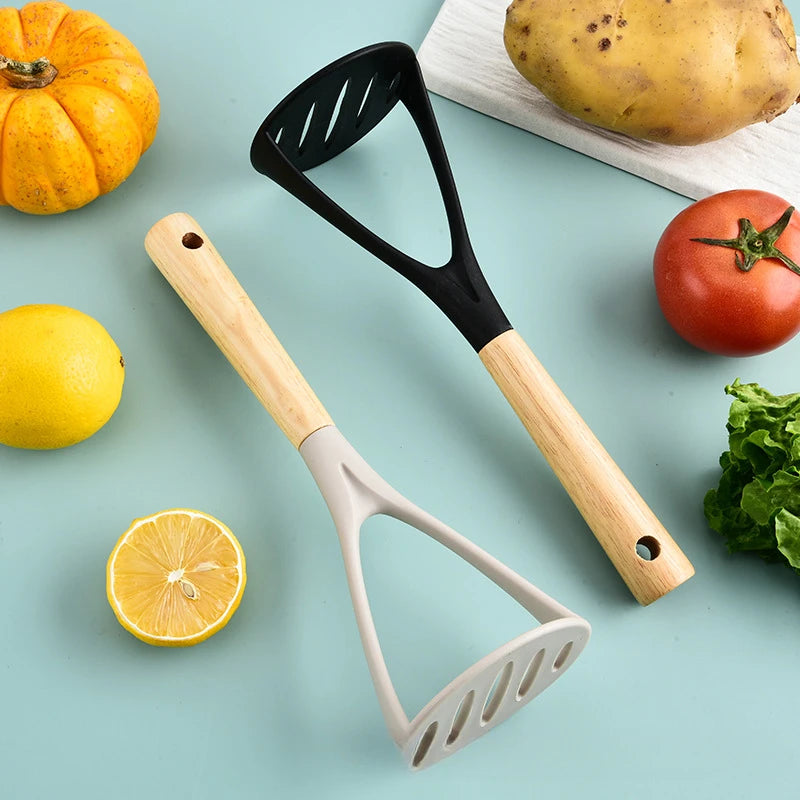 Herramientas de cocina transfronterizas, prensador de patatas de silicona, prensador de ajo, prensador de patatas resistente a altas temperaturas