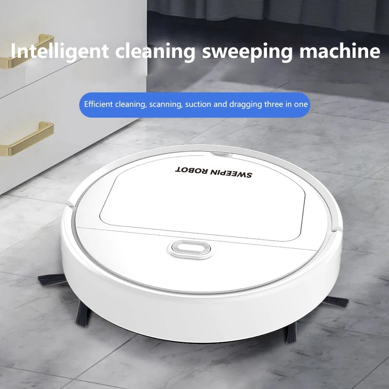 Nuevo Robot Aspirador Inteligente 3 en 1 2026, 4000 Pa de Succión Potente para Dormitorio, Sala de Estar, Pisos Duros, Pelo de Mascotas y Alfombras