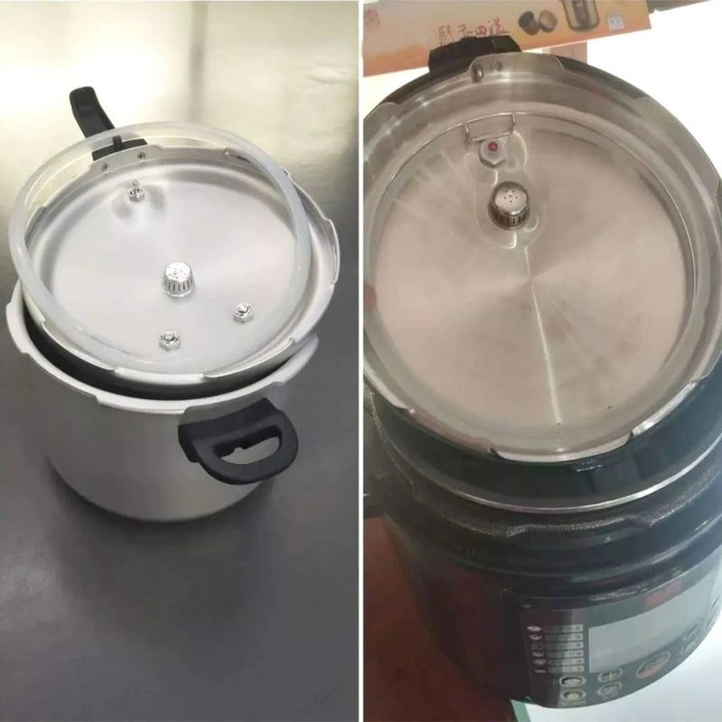 Juego de flotadores y sellado de junta de silicona transparente, juego de repuesto de olla a presión Universal para cocinas a presión de 5/6 cuartos