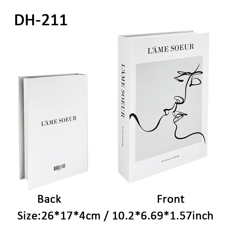 Caja de almacenamiento de libros falsos de lujo bohemio Monet Matisse, decoración Interior del hogar, libros decorativos, mesa de centro, decoración para dormitorio y sala de estar