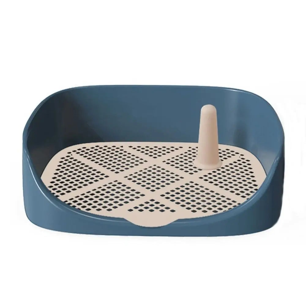 Bandeja de plástico para orinal para perros con Panel de rejilla de malla de pilar, entrenador urinario para cachorros, portátil, evita salpicaduras, entrenamiento de mascotas, Toliet para gatos
