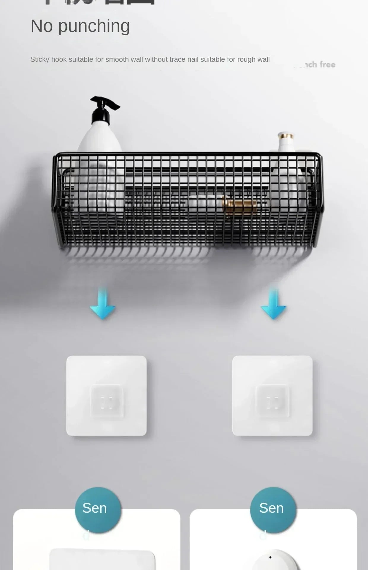 Cesta de almacenamiento para colgar en la pared, organización del fregadero del baño, organizador de puertas de gabinete, cesta para cocina, estante de almacenamiento de verduras