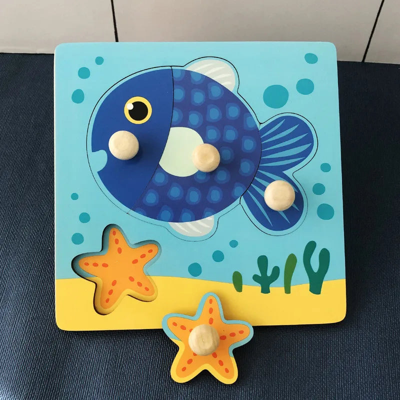 Rompecabezas Montessori para bebés juguetes de madera para niños de 1 2 y 3 años juegos educativos de aprendizaje para niños regalos de cumpleaños para niños