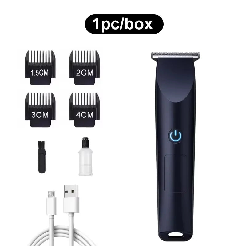 Nueva Cortadora de Pelo Eléctrica para Hombre, Recortadora Corporal y de Vello Púbico, Impermeable, con Cuchilla de Cerámica Reemplazable
