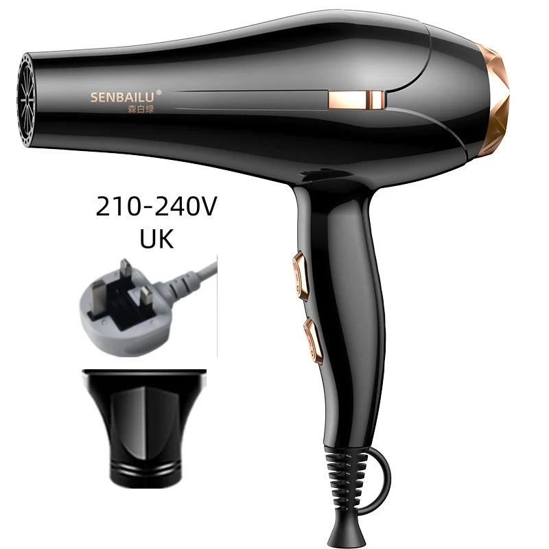 Secador de Pelo de Secado Rápido en 11 Segundos con Núcleo de Cobre Puro, Cuidado del Cabello con Iones Negativos y Luz Azul de Alta Velocidad, Secador de Pelo Profesional para el Hogar