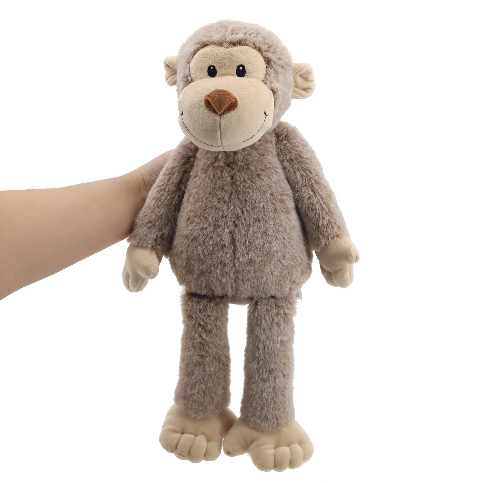 Bashful-muñeco de peluche de mono, Animal de peluche suave clásico, muñeca cómoda para bebé, bonito mono marrón, regalo para niños recién nacidos