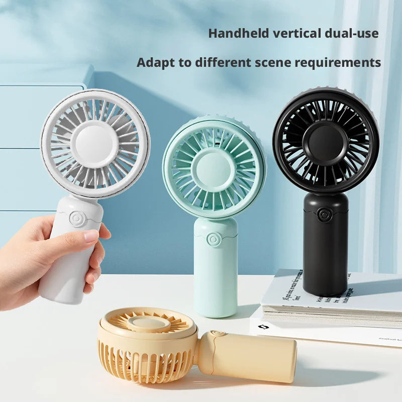 Nuevo Mini Ventilador Portátil USB Recargable Silencioso para Mesa, Maquillaje, Pestañas, Niños, Oficina, Viajes, Enfriador de Aire