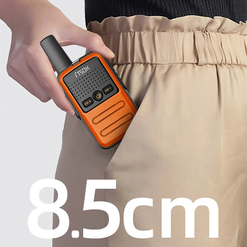 2 uds Mini juguete 1 ~ 5 Km UHF regalo transceptor bidireccional 1S 2S tableta fuselaje colorido nuevos niños Talki Walki Walkie Talkie Radio