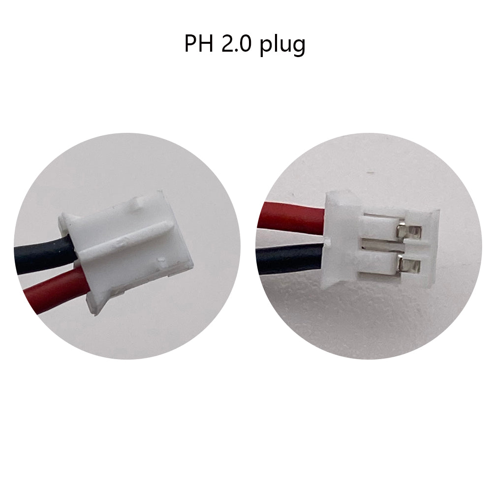 Batería Recargable de Litio Polímero de 1000 mAh y 3.7 V, Batería de Iones de Litio 523450/503450, PH2.0 de 2 Pines para GPS, Teléfono Inteligente, DVD, MP5