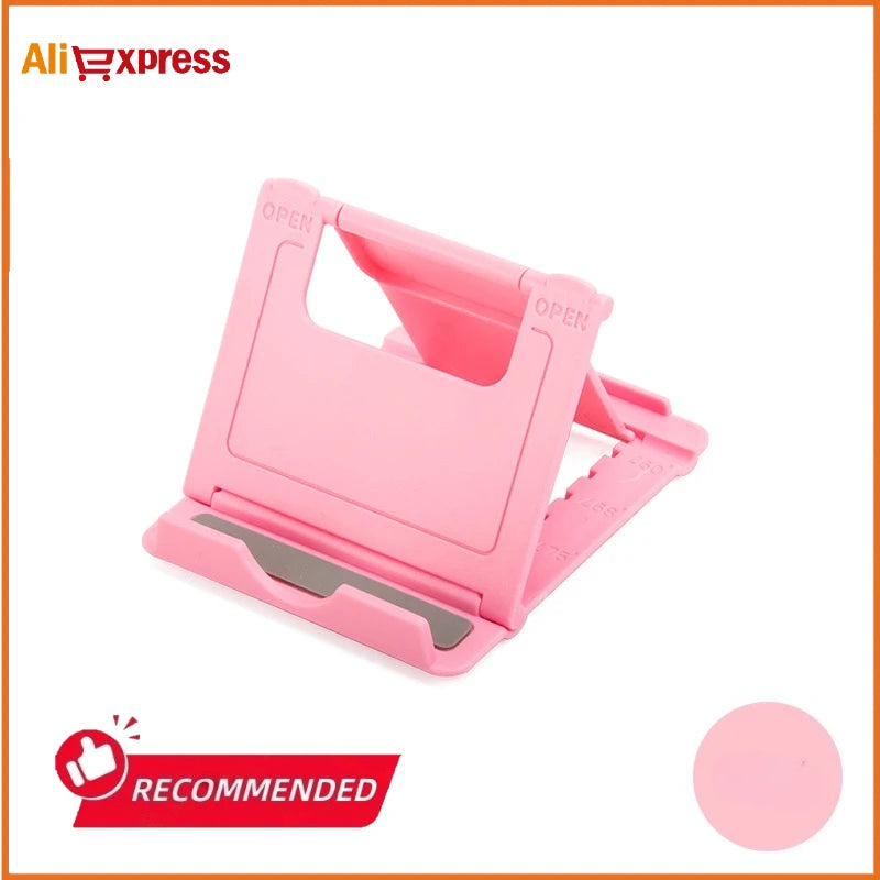 Soporte portátil de escritorio para teléfono móvil, Mini soporte de escritorio Universal, soporte ajustable para todos los teléfonos inteligentes, pantalla de tableta
