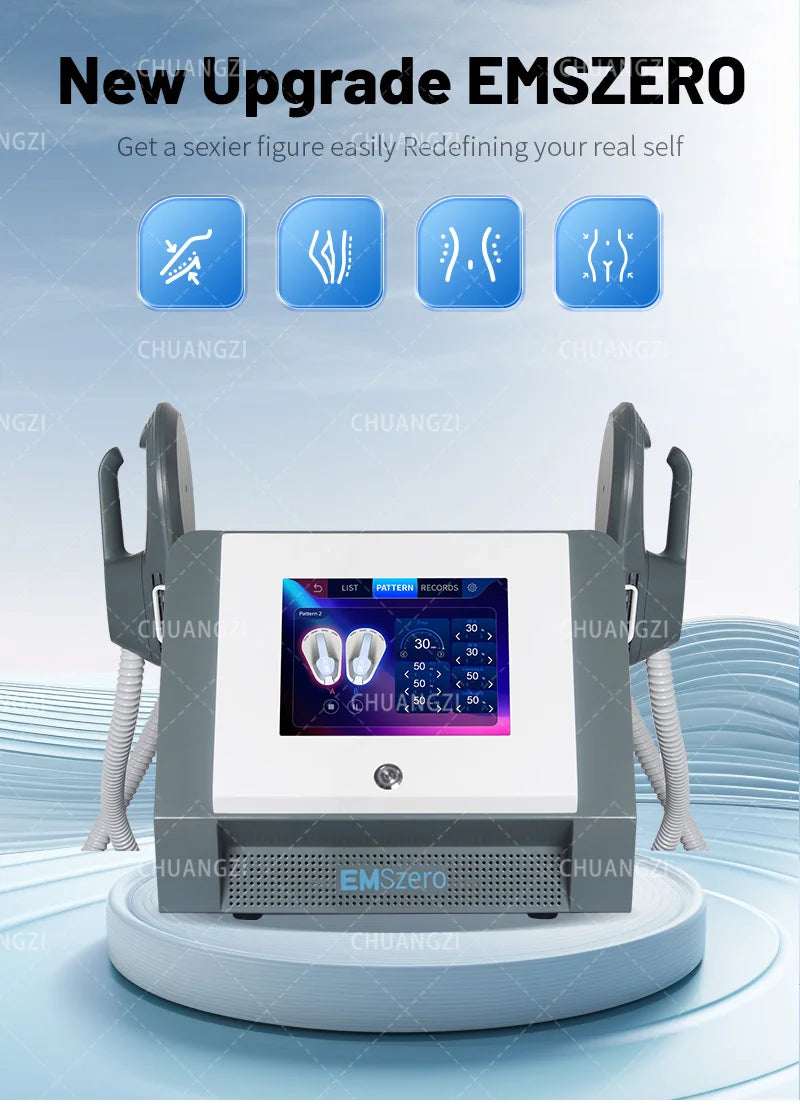 Máquina esculpida EMSzero 15Tesla 6500w EMS RF adelgazamiento de grasa quema estimulación muscular escultura corporal 15 terapia electromagnética