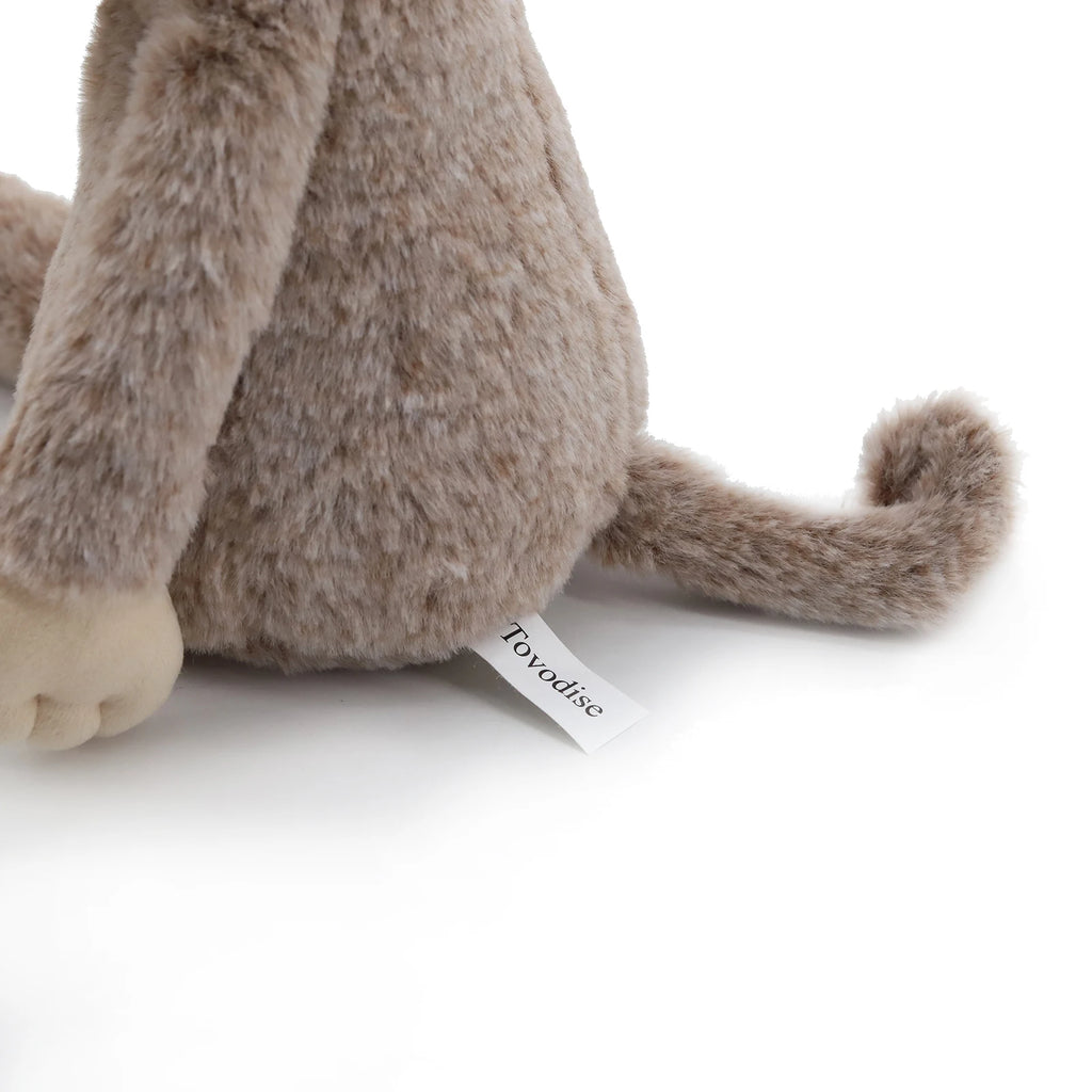 Bashful-muñeco de peluche de mono, Animal de peluche suave clásico, muñeca cómoda para bebé, bonito mono marrón, regalo para niños recién nacidos