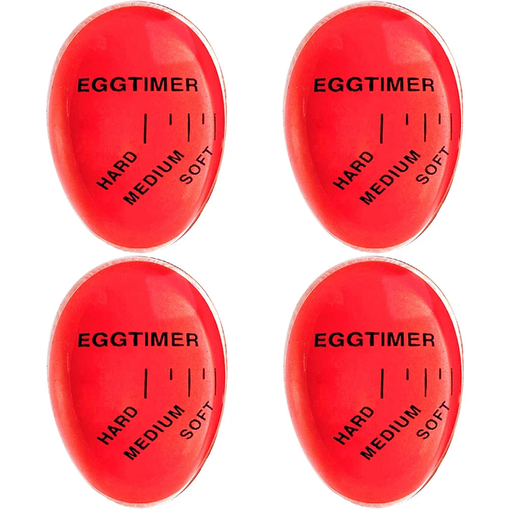 Temporizador de huevos, indicador que cambia de Color, huevos hervidos suaves, medianos y duros, sensibles al calor, seguro, duradero, ayuda de cocina, regalo para uso doméstico