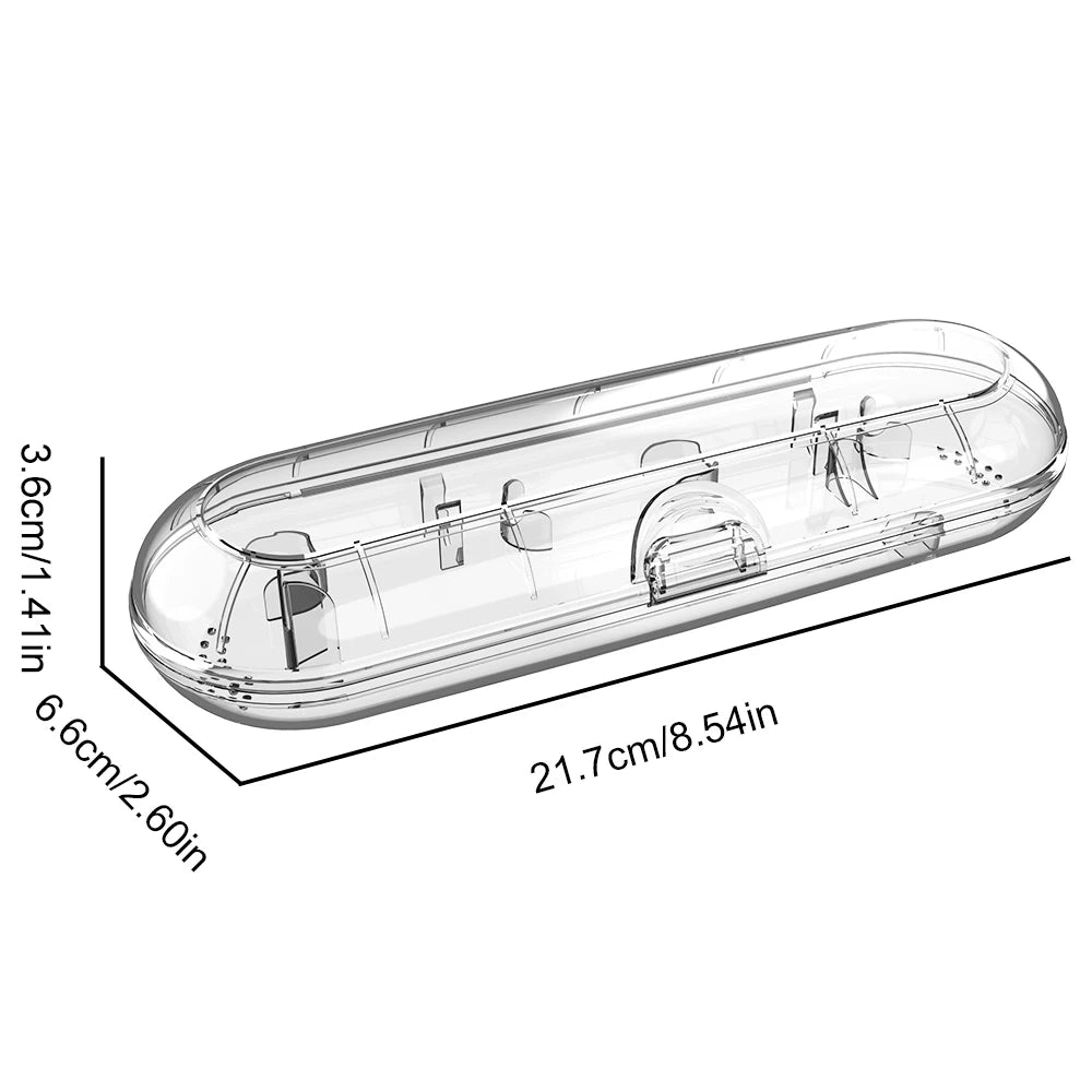 Estuche de viaje para cepillos de dientes eléctricos Philips Sonicare, Oral B y la mayoría de otros cepillos de dientes eléctricos, caja protectora portátil de limpieza