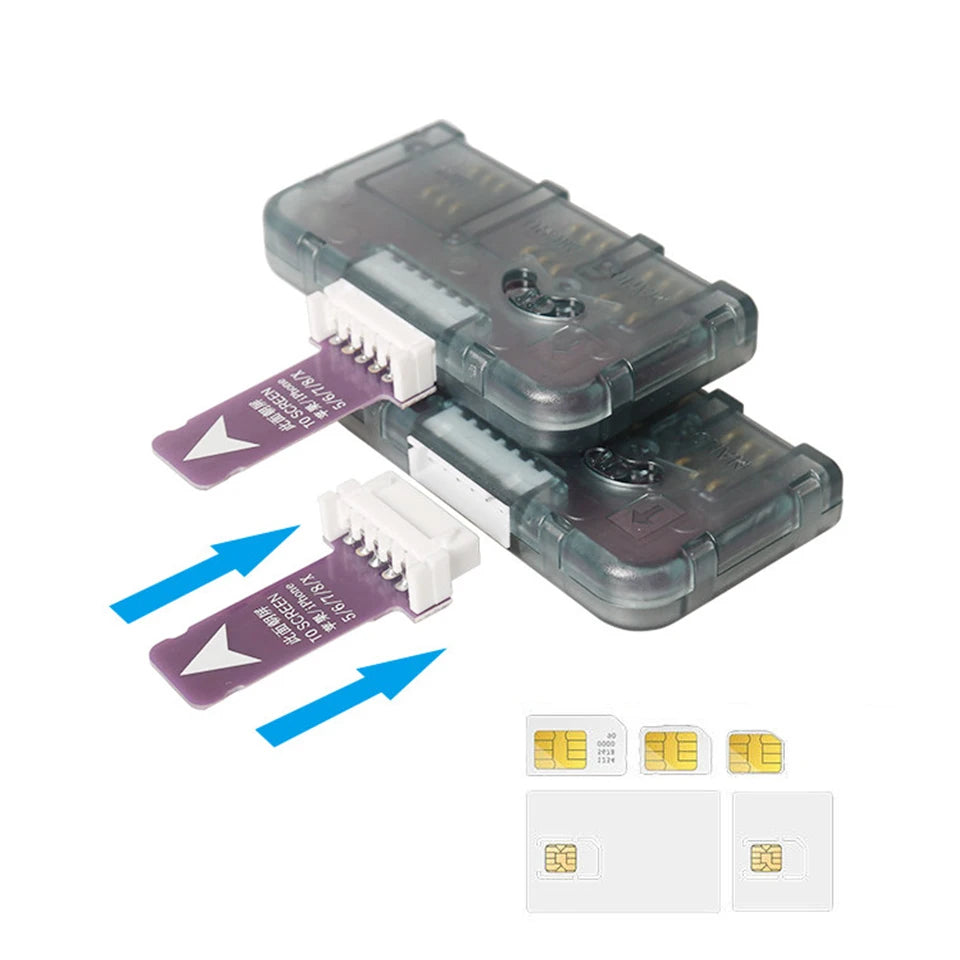Adaptador de ranura para tarjeta SIM 4 en 1 NEX para iPhone, lector de tarjetas SIM, reemplazo rápido de tarjetas, soporte para tarjeta SIM, reinicio libre Nano