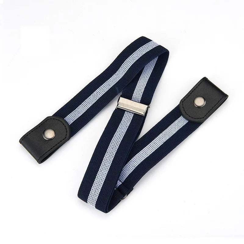 Cinturón elástico invisible sin rastro Cinturón de mujer Pantalones vaqueros Cinturón elástico de hombre