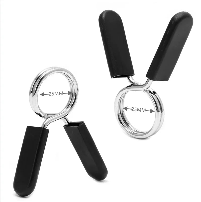 Abrazadera de barra de 25/28/30mm, Clips de cuello de resorte, bloqueo de mancuernas de peso para gimnasio, Kit de levantamiento estándar, bloqueo de levantamiento de pesas, 2/4 Uds.
