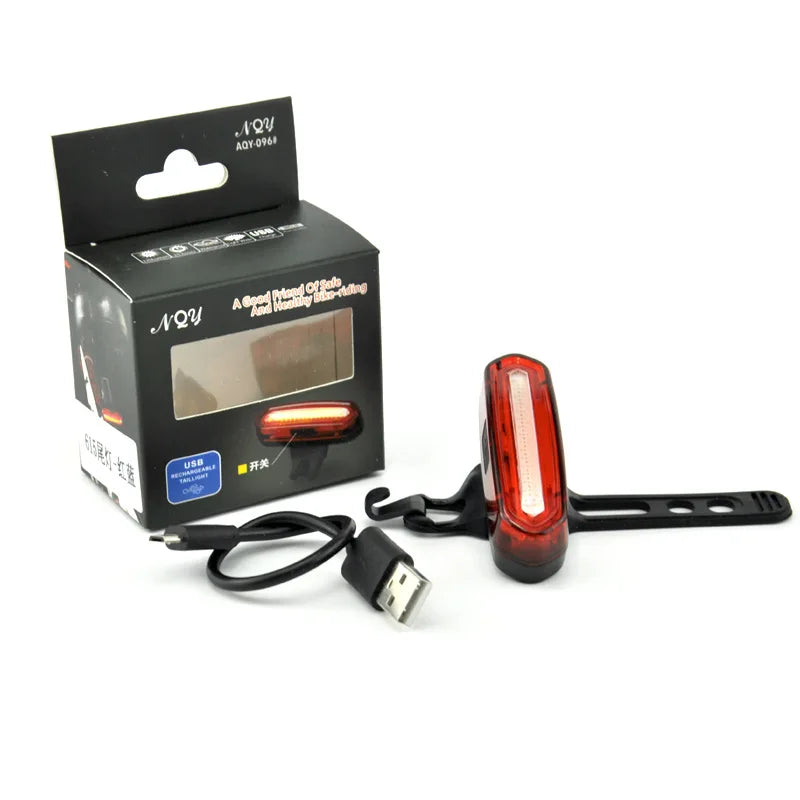 Lámpara trasera de bicicleta, luz LED impermeable para bicicleta, luces traseras de alto brillo, lámpara de advertencia de seguridad en ciclismo nocturno, linterna para bicicleta de montaña y carretera